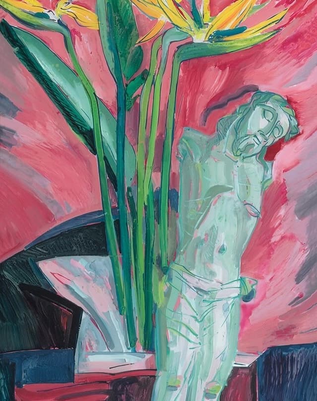 Strelitzien mit Corpus Christi,
Hinterglasbild von Erich Schickling
#erichschickling #schicklingstiftung #erichschicklingstiftung #ottobeuren #günztal #kunststiftung #architektur #philosophie #mythologie #natur #allgaeutourist #religion #kunst #malerei #mystik #theologie #dichtung #veranstaltungen #konzerte #hinterglasmalerei #glasmalerei #glasfenster #dichtung #karfreitag #karwoche #passionszeit