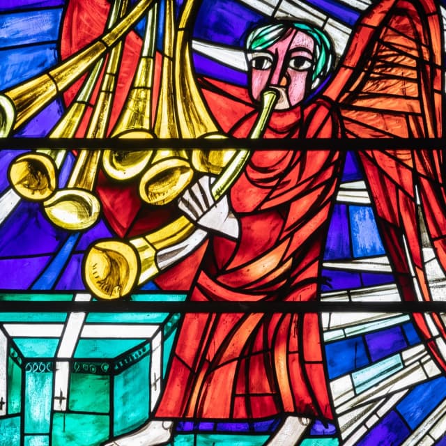 Das Jahresprogramm 2026 kündigt sich an!
"Posaunenengel" aus dem Glasfensterzyklus von Erich Schickling in der Neuen Pfarrkirche in Altenstadt a.d. Waldnaab, 1963.
Foto von Ralph Bauer.
#erichschickling #schicklingstiftung #erichschicklingstiftung #ottobeuren #günztal #kunststiftung #architektur #philosophie #mythologie #natur #religion #kunst #malerei #mystik #theologie #dichtung #veranstaltungen #konzerte #hinterglasmalerei #glasmalerei #glasfenster #kirchenfenster #allgaeutourist #klassikmusik